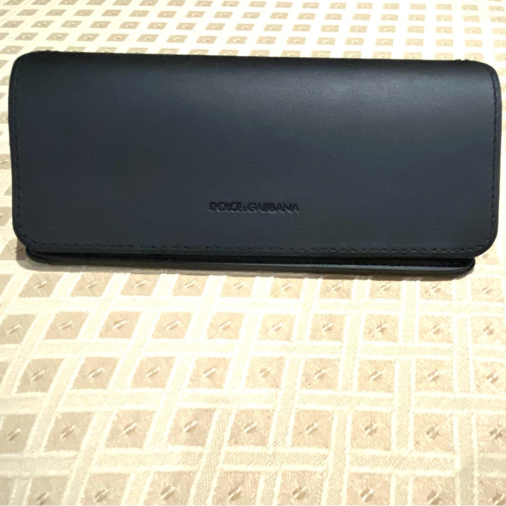 Dolce & Gabbana Black Magnetic Soft-Close Eyeglass Case Designer Accessory